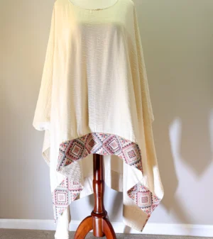 Light Cream Embroidered Cardigan